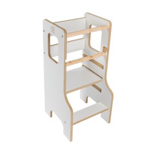 meowbaby® kitchen helper – educational kitchen tower for children, mdf board