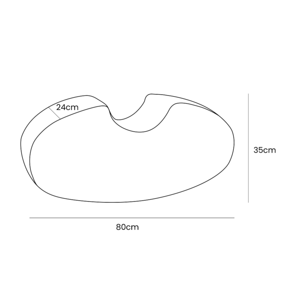 Bean-Shape.png Bean Shape Foam Module - Velvet Brown