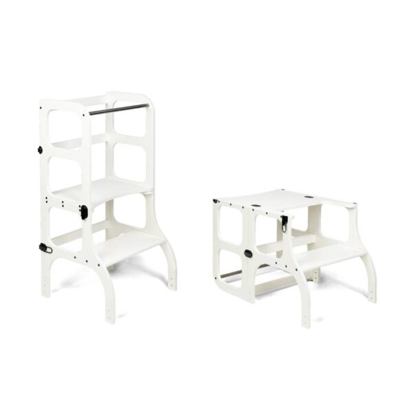Ette-Tete_Stepnsit_White01.jpg STEP'n'SIT® Convertible 2-in-1 Helper Tower/Table - White