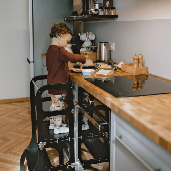 Ette-Tete_Stepnsit_black3.jpeg STEP'n'SIT® Convertible 2-in-1 Helper Tower/Table - Black