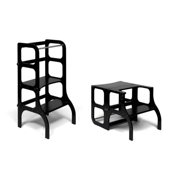Ette-Tete_Stepnsit_black6.jpg STEP'n'SIT® Convertible 2-in-1 Helper Tower/Table - Black