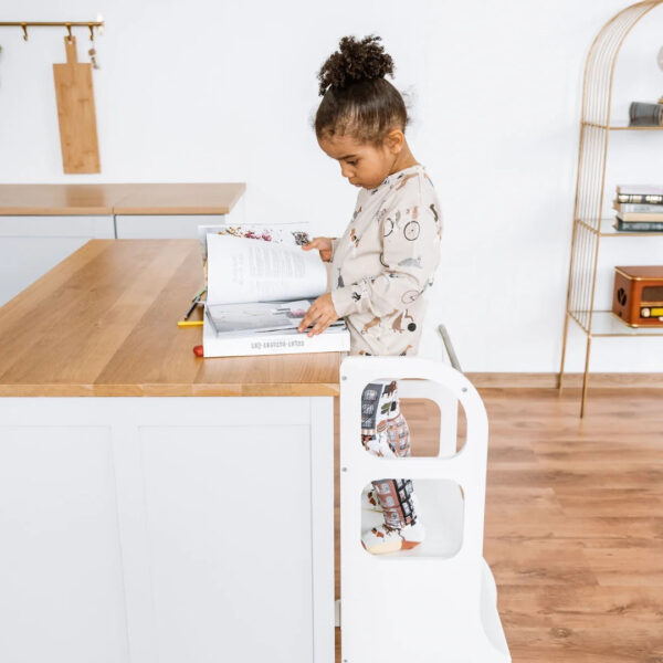 Ette-Tete_step-up_white1.jpeg STEP UP Adjustable Height Helper Tower - White