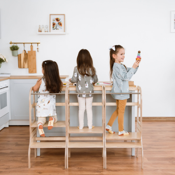 Ette-Tete_step-up_wood06.png STEP UP Adjustable Height Helper Tower - White