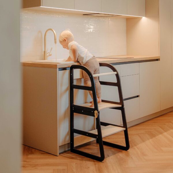 foldable-kitchen-tower-with-removable-rail-duplicate-60a464d6.jpg Transformable Kitchen Tower - Sleekstep, Convertible 2-in-1