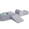 meowbaby-grey-velvet-playset-with-ball-pit-mint-gray-white-balls-49370c4f.jpg MeowBaby® Grey Velvet Playset with Ball Pit - Mint, Gray & White Balls