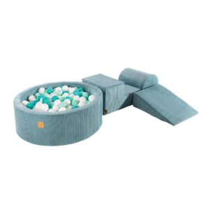 playset-with-ball-pit-turquoise-mint-white-pearl-7353c5ea.jpg MeowBaby® Playset with Ball Pit - Turquoise, Mint & White Pearl